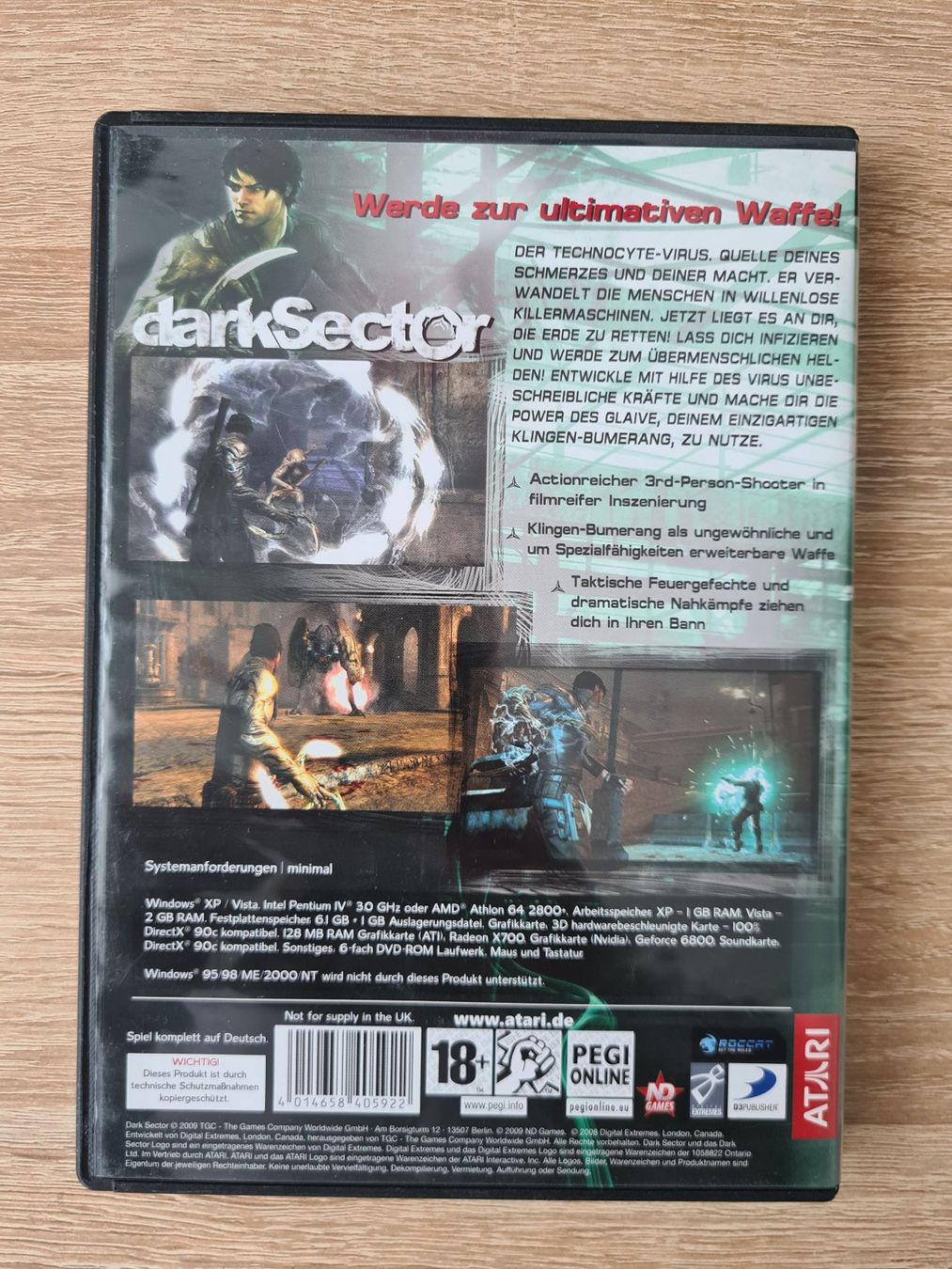 Spiele: Dark Sector (German) - PC – Gebraucht aus Carouge GE von Franllo 1