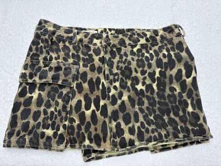Jupe Short Imprimé Léopard Taille L État Neuf
