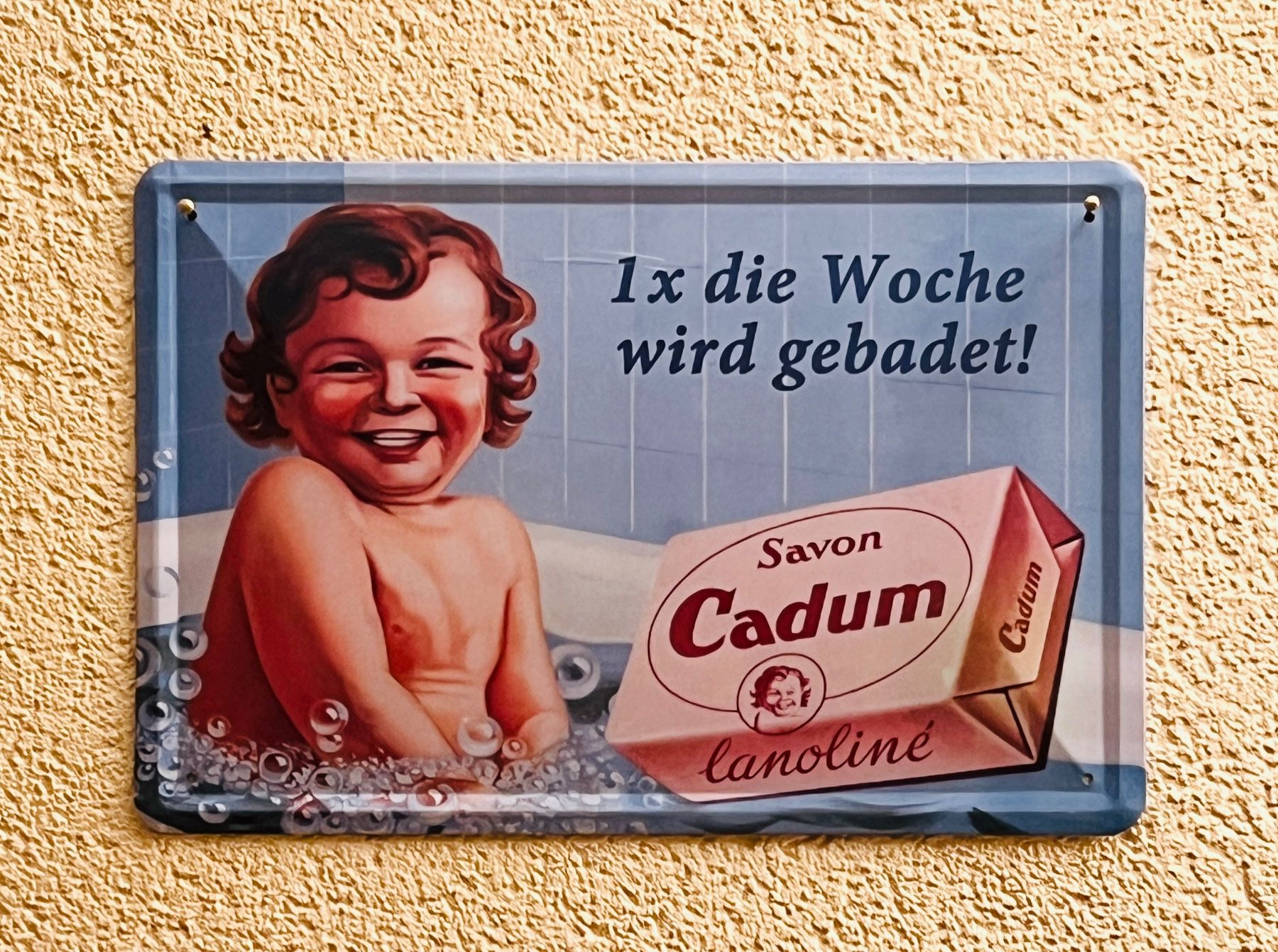 Ecriteaux: Blechschild Tafel Bild altes Metallbild – D'occasion à Wil par fuschti01