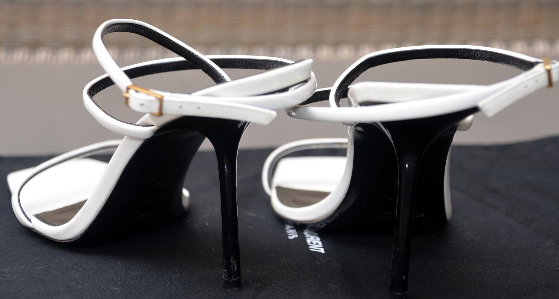 Saint Laurent Scarpe da donna: Saint Laurent Sandalen / sandales .38 – Usato da Collonges venduto da Auganien 5