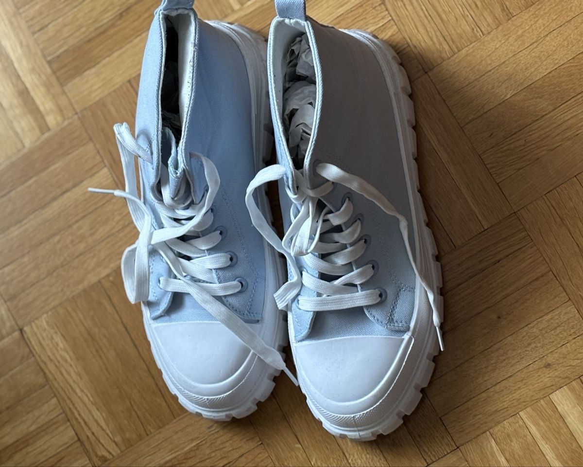 Scarpe da donna: Sneakers High 41 light blue neuwertig  => 10- – Nuovo (secondo la descrizione) da Basel venduto da Seele7 2