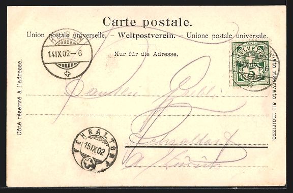 Cartoline postali: Heiden, Ortsansicht von einem Berg aus – Usato da Berlin venduto da bartko-reher 1