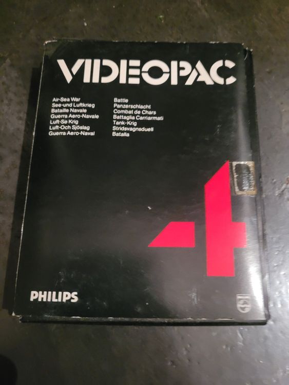 Lot De 4 Jeux Philips Videopac G7000 - Cassettes 4, 16, 38, 22 - état Correct - Rétro Gaming PAL
