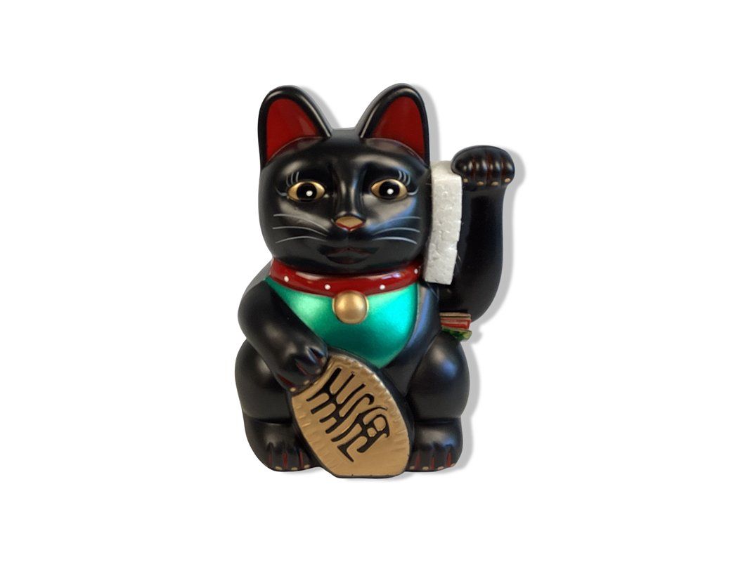 Tutte le decorazioni: Lucky Cat gross, Schwarz (20 cm) – Nuovo (secondo la descrizione) da Zürich venduto da Restwert_Zuerich