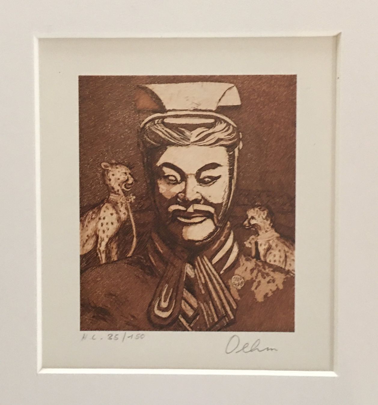 Grafiken & Lithographien: Gunda Oehm     "Portrait"   Lithographie – Gebraucht aus Nennigkofen von juhit 1