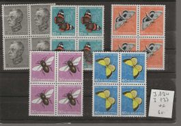 timbre Pro Juventute 1950 J134 à J137 bloc de 4 **