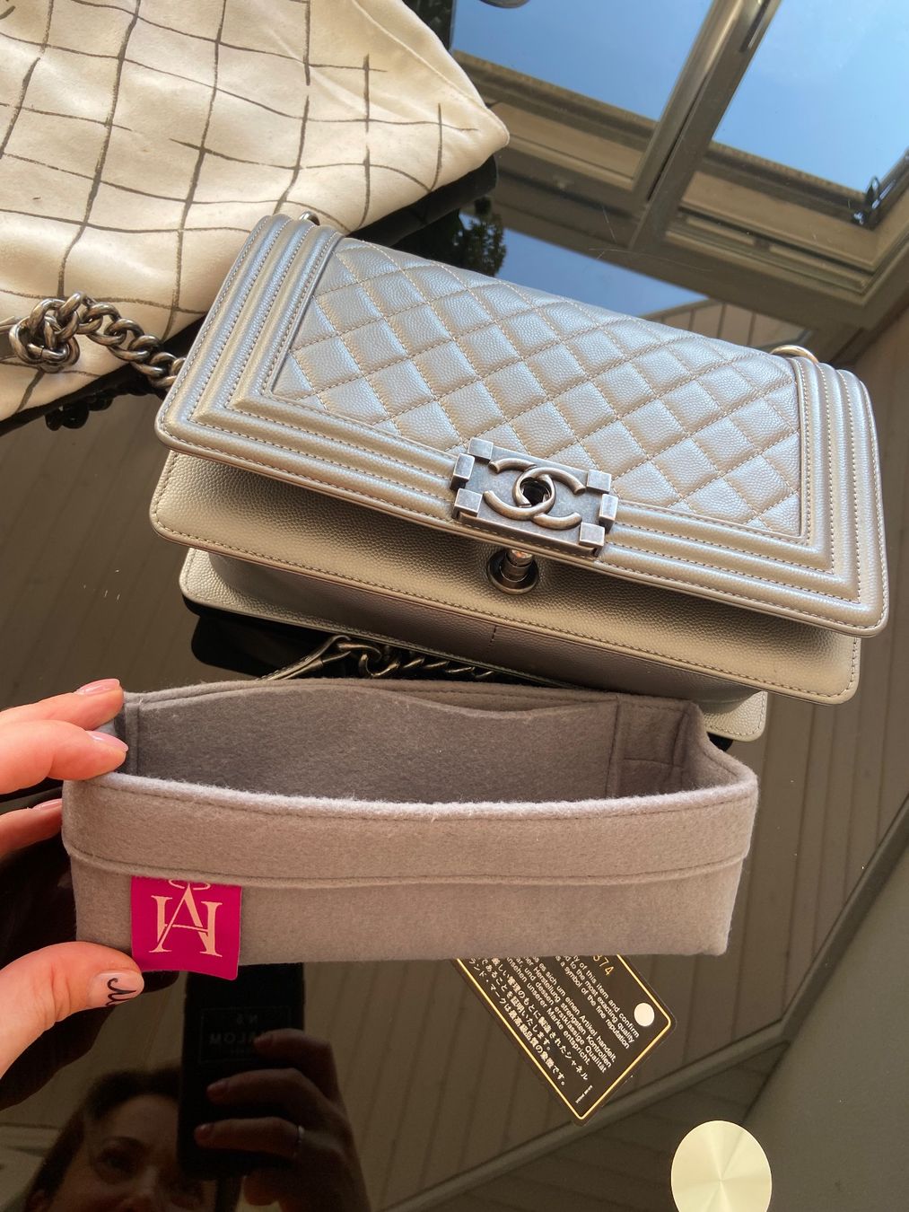 Borse: Chanel Boy Bag, caviar Leather – Usato da Arni AG venduto da LunaMeadow 7