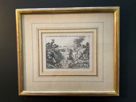Kupferstich ohnehin Rüti um 1800