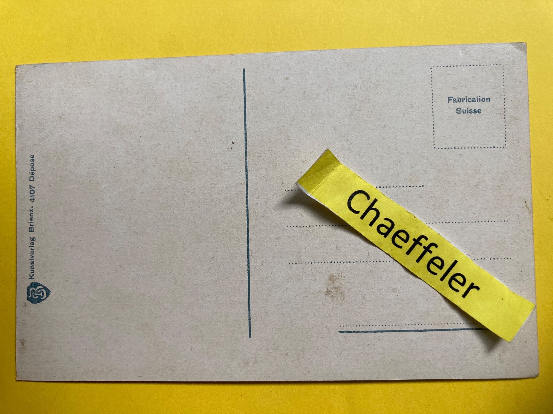 Ansichtskarten: Trümmelbach, zweiter Fall. – Gebraucht aus Zürich von Chaeffeler 1