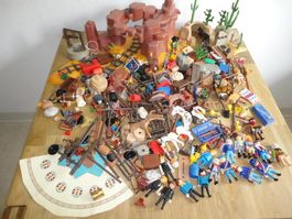 PLAYMOBIL WESTERN KONVOLUT-FIGUREN PFERDE WAFFEN-VIEL ZUBEHÖ