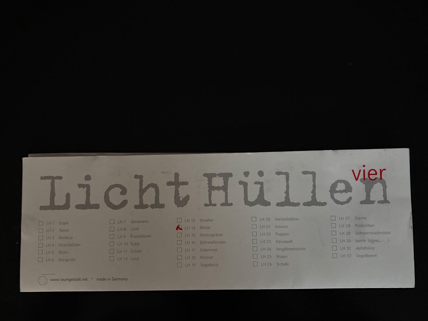 Alle Dekorationen: Lichthüllen von raumgestalt, 4x Vintage – Gebraucht aus Luzern von Lampion 1