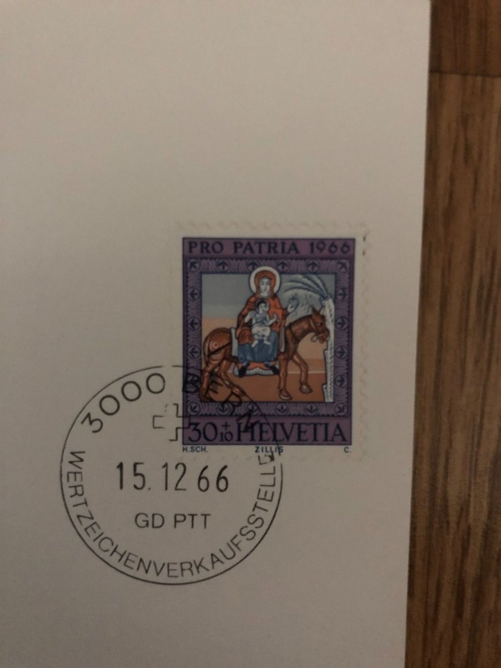 Tutti i francobolli: PTT Weihnachtskarte Pro Patria 15.12.66 – Nuovo (secondo la descrizione) da Landquart venduto da interesse63