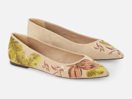 Mangará Pindaiva Ballerinas mit Stickerei GR.39 / NEU