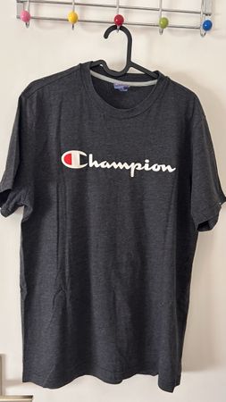 Cool Dark Grey Champion T-Shirt Size L - Perfect for Summer!