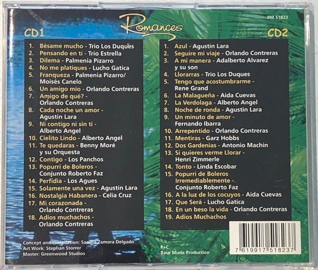 CD: Romances - Latin Love Songs – Usato da Grüningen venduto da azulgris 1