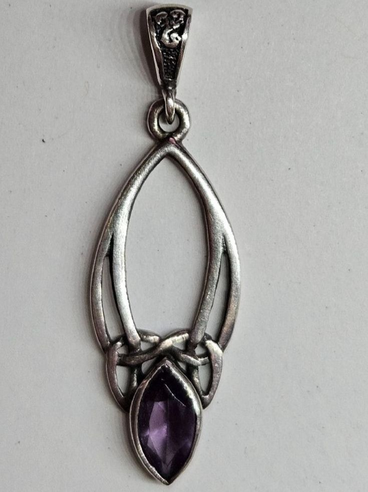 Ciondoli: pendentif argent 925 améthyste style celtique – Usato da Carouge GE venduto da Lea000