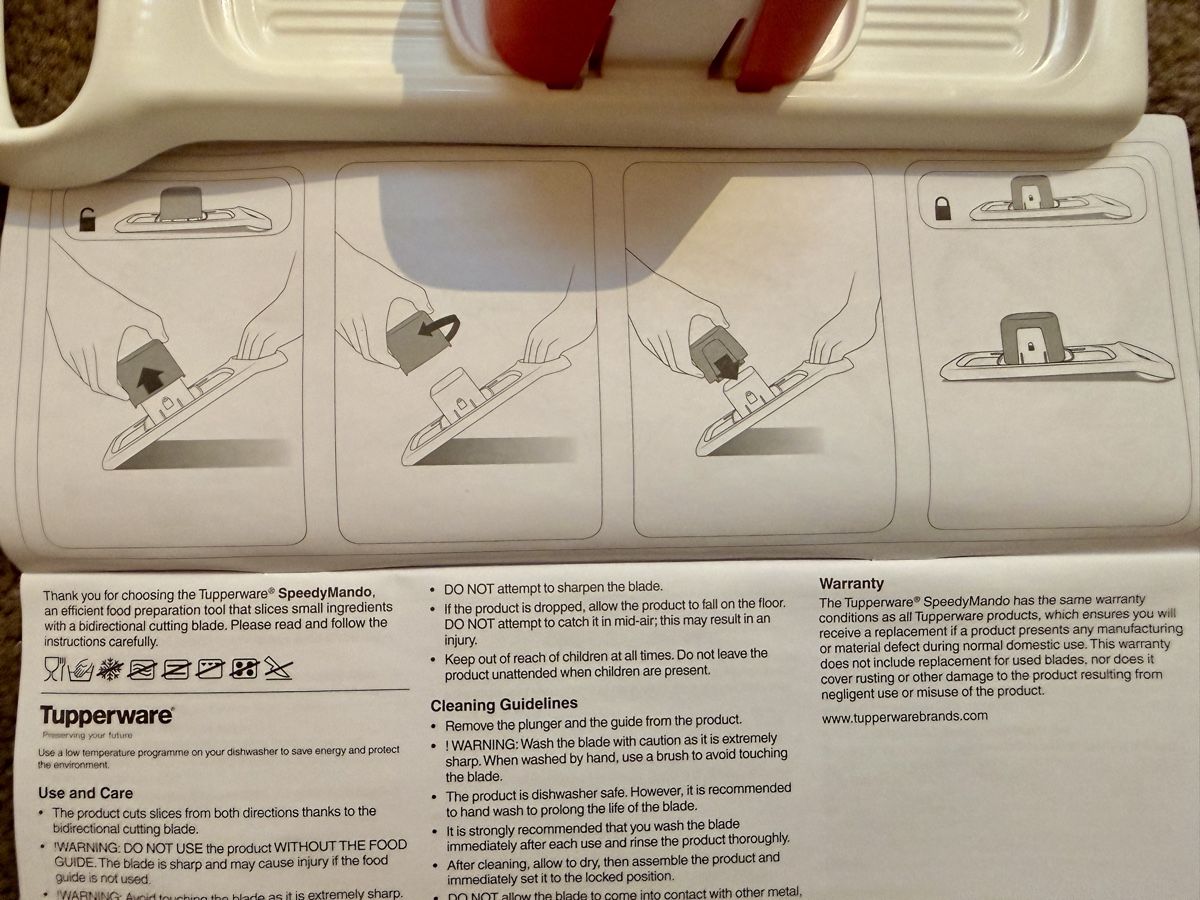 Tupperware Elettrodomestici da cucina: Tupperware SpeedyMando - Gemüsehobel – Nuovo e nell'imballaggio originale da Worben venduto da Teddy112 4