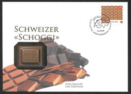 FDC 1285 Schokolade ET 4.9.2008 mit Sondermarke 1024 im Bild