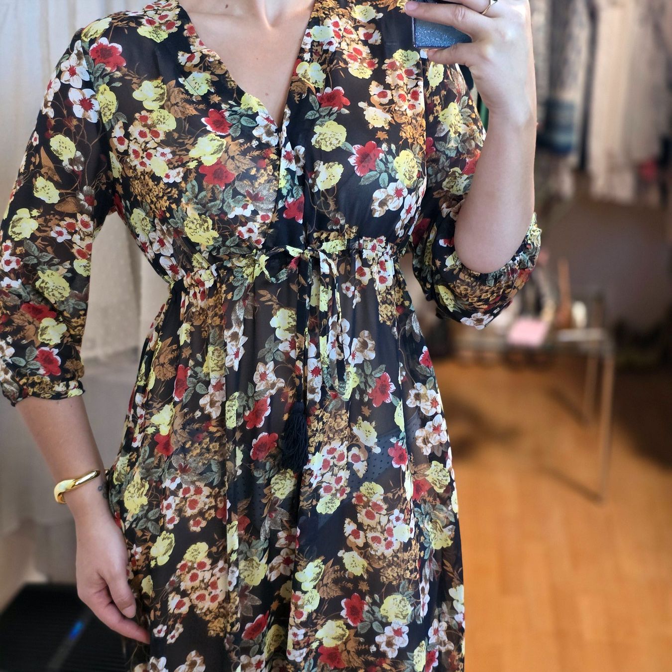 Vestiti: Conleys  Maxikleid Floral Boho Gr. M Top Zustand – Usato da Wald ZH venduto da CapLux 1