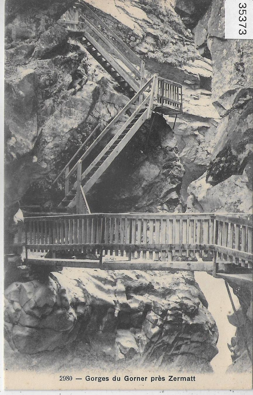 Cartoline postali: Gorges du Gorner pres Zermatt – Usato da Ettingen venduto da Kartenplanet