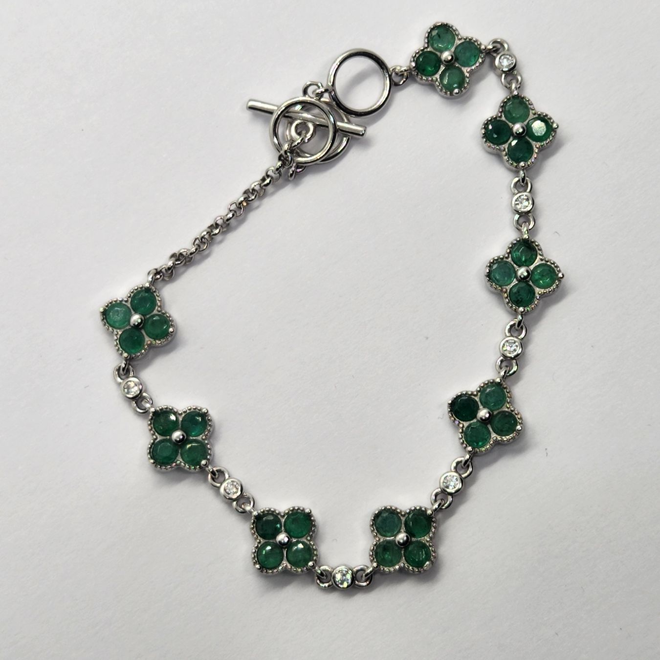 Bracciali & Braccialetti: Echtes Smaragd Armband 925er Silber 15-18cm – Usato da St. Gallen venduto da GIULESGG 4