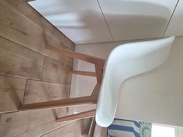 ESSZIMMERSTÜHLE WEISS 5 STÜCK