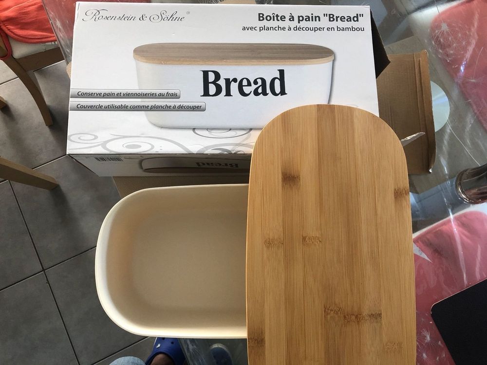 Swan Nordic Brotkasten Mit Bambus-Deckel – Schiefergrau, Inkl. Schneidebrett