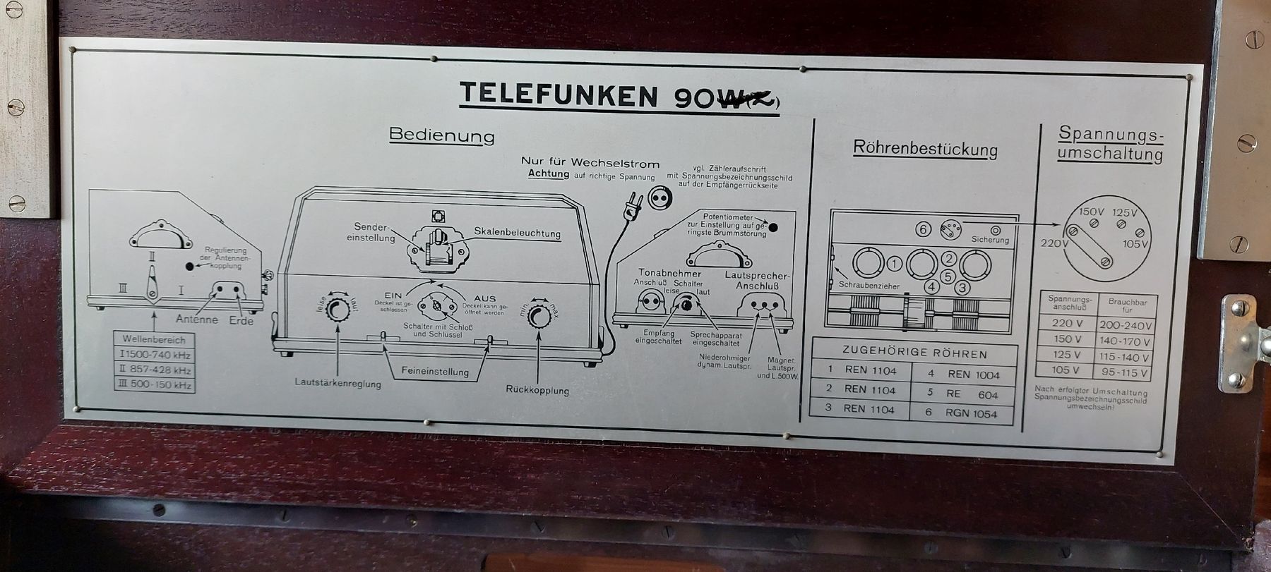 Telefunken Radios: Telefunken 90W – Defekt aus Zürich von Ikomerz 1