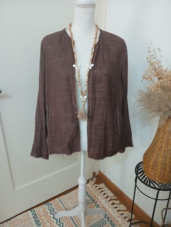 Leinenjacke, Gr. 50 (ca.L), NEU
