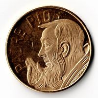 Padre Pio_Bedeutente Persönlichkeiten_Goldfarben