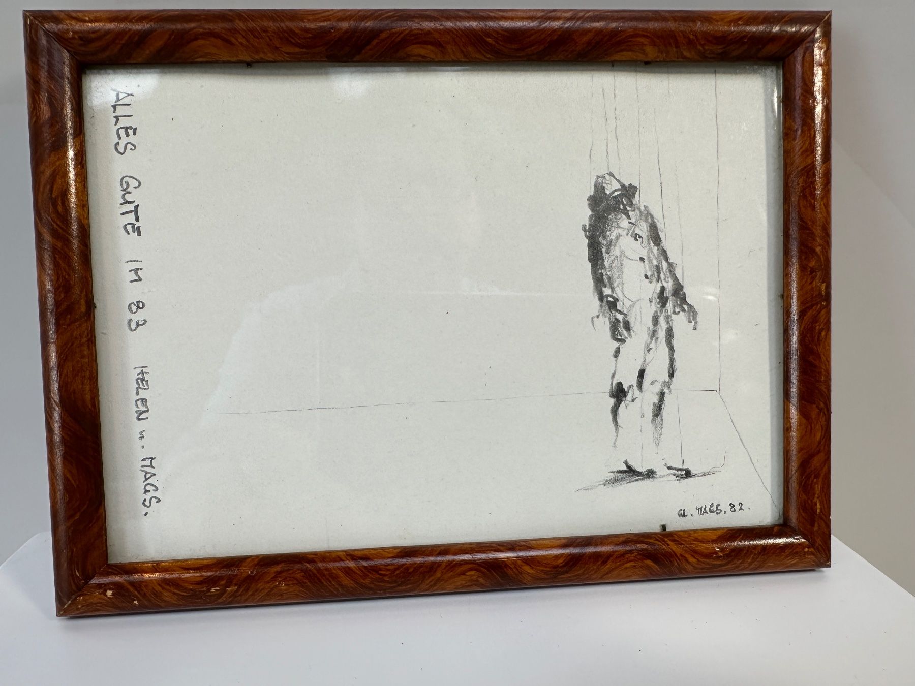 Foto & Immagini: Mags Glanzmann Bleistiftzeichnung Sign. – Usato da arlesheim venduto da Art.en1