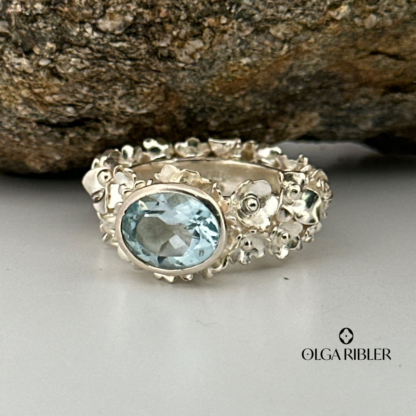 Olga Ribler Anelli: Statement Aquamarin Silber Ring 925 Grösse 53 – Nuovo (secondo la descrizione) da Luzern venduto da Schmuckoutlet 7