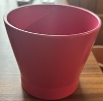 Blumentopf rosa Kunststoff 12cm Durchmesser neu