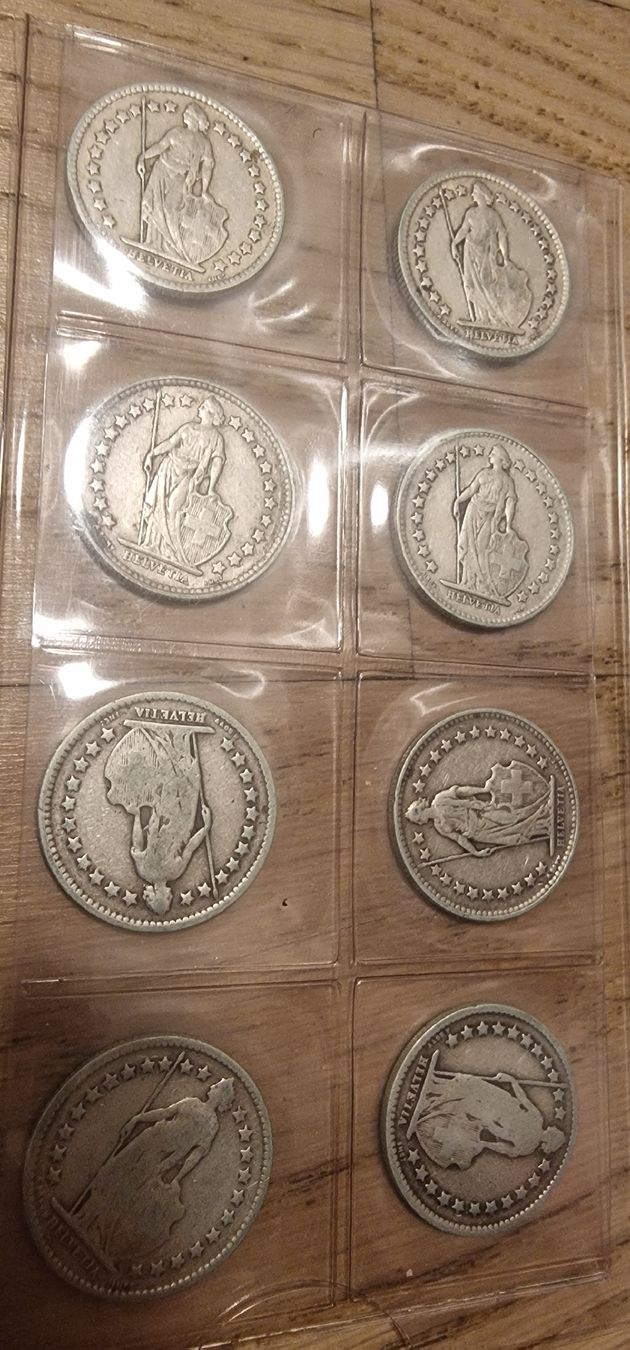Toutes les monnaies: 1/2 Fr. Münzen 8x Silber – D'occasion à Arbon par sar_l7ll 1