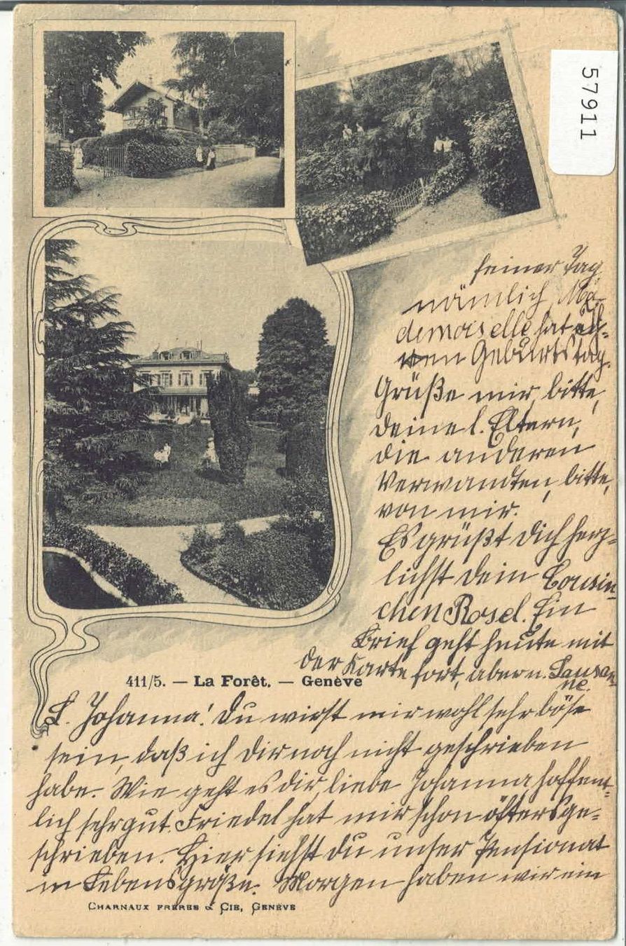 Cartoline postali: La Foret - Geneve – Usato da Ettingen venduto da Kartenplanet
