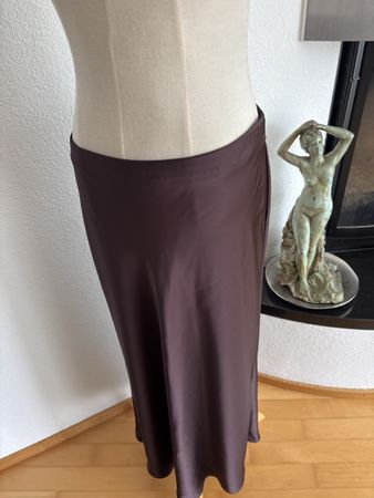 Zara Satin Jupe Rock Gr S