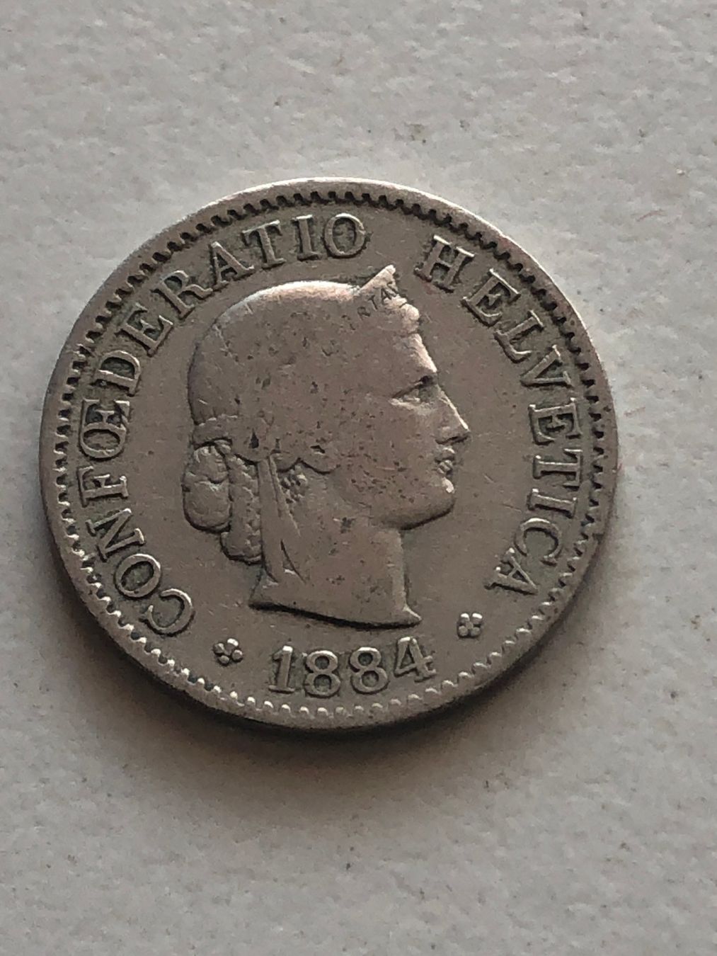 Tutti le monete: 5 Rp. 1884 – Usato da Schötz venduto da Odpa