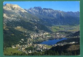 St. Moritz, im Hintergrund rechts Celerina, gelaufen, 1990