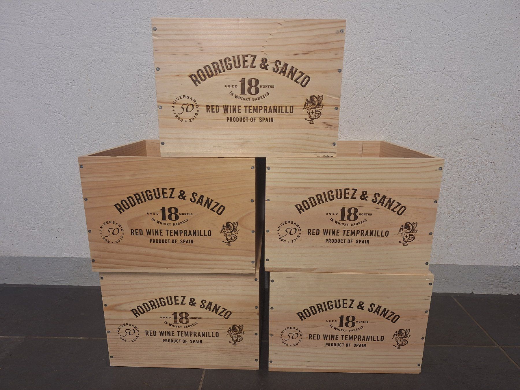 Altro: 5 x Weinkiste aus Holz – Usato da Forch venduto da merlotpomerol
