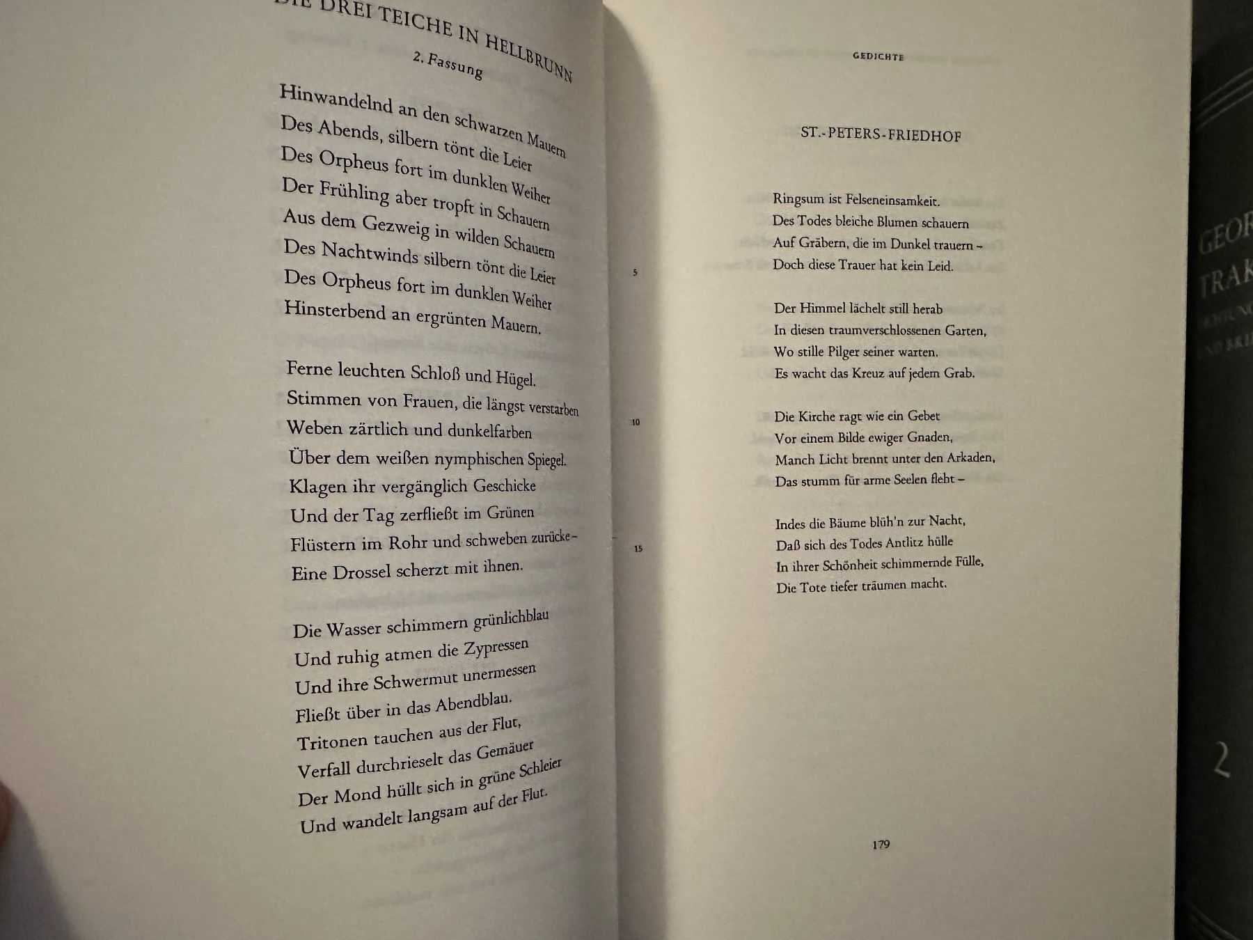 Libri: Georg Trakl: Dichtungen und Briefe. 2 Bde. – Usato da Zürich venduto da allp 6