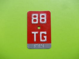 Velonummer / Fahrradnummer TG 88