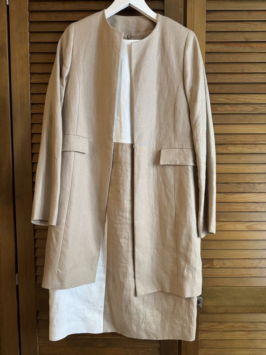 Scapa Vestiti: Scapa Leinen Kleid und Balzer Set, Beige, Grösse 38 – Usato da Zürich venduto da ahjelmer