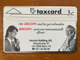 Taxcard 104F_16119 Ascom 1 Fr ungebraucht