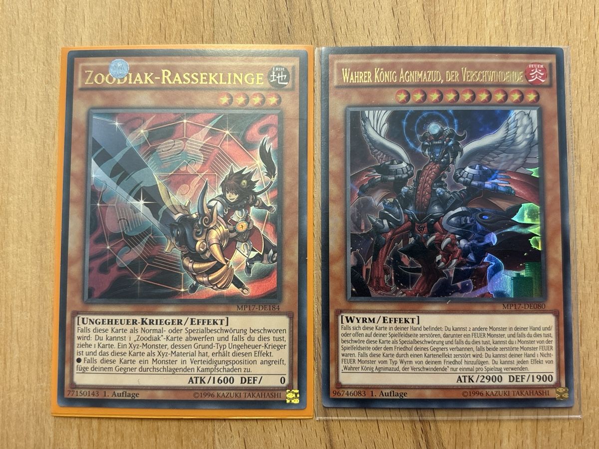 Yugioh Sammelbilder & Trading cards: Yugioh Karten MP17-DE184&080 1.ST – Gebraucht aus Speicherschwendi von YugisKartenKammer