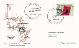Tag der Aerophilatelie 1988 (Chur), Sonderflug Chur-Samedan