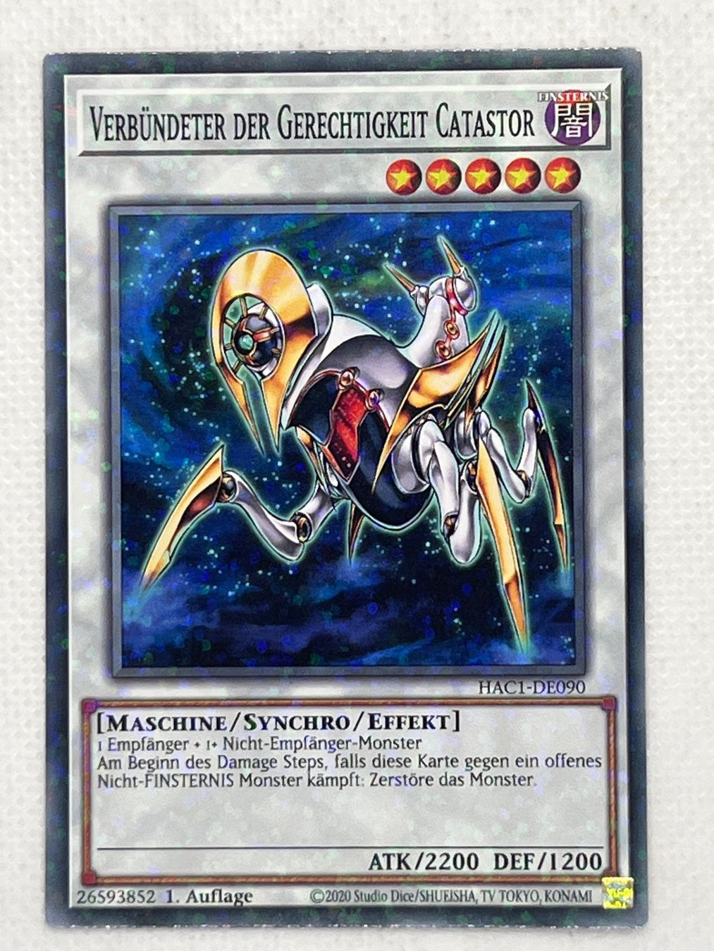 Yugioh Carte collezionabili: Parallel Rare Verbündeter der Gerechtigkeit Catastor! – Usato da Hinterkappelen venduto da Kim1992