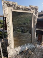 Miroir vintage cadre en bois sculpté