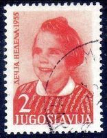 JUGOSLAWIEN 1955 KINDERWOCHE MARKE GESTEMPELT - U151