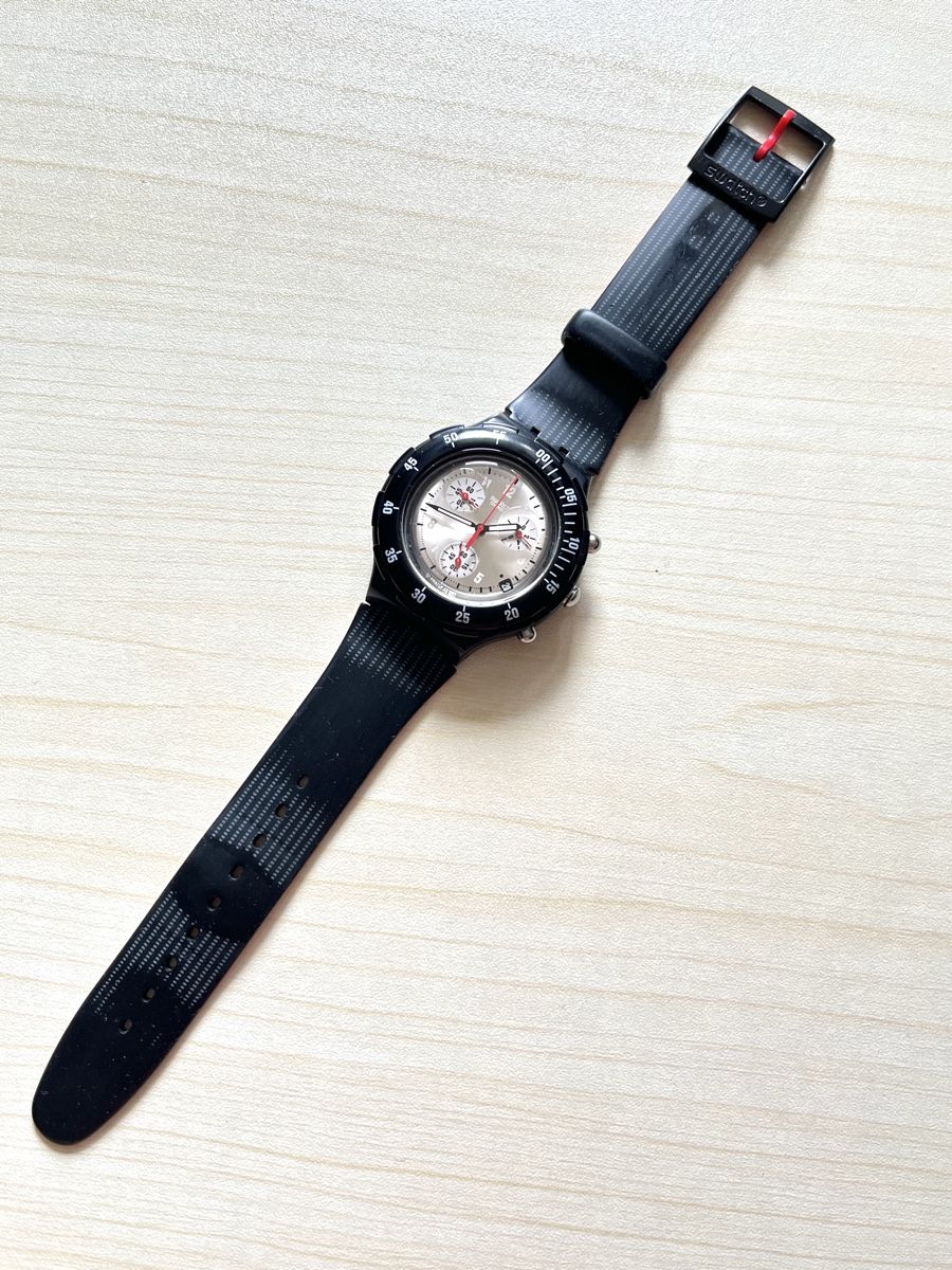 Swatch Montres: Swatch Chronograph Uhr schwarz  – D'occasion à Grenchen par chththl 1