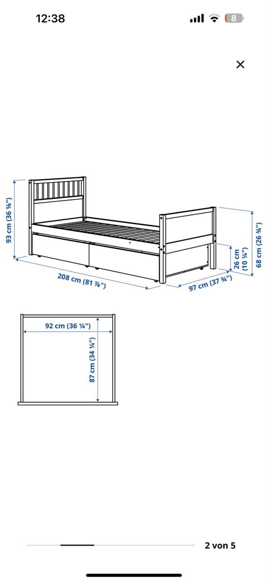 Ikea Letti: Bett 90x200 (Smyga) – Nuovo (secondo la descrizione) da Niederhasli venduto da Miroslav85 4